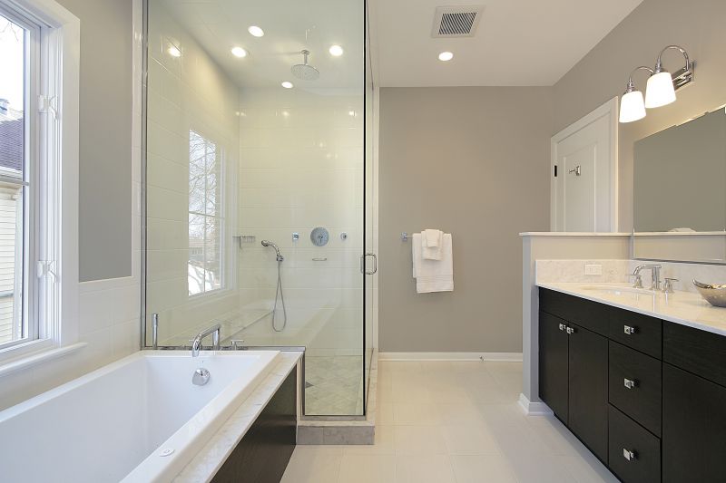 Luxury Shower with Glass Enclosure