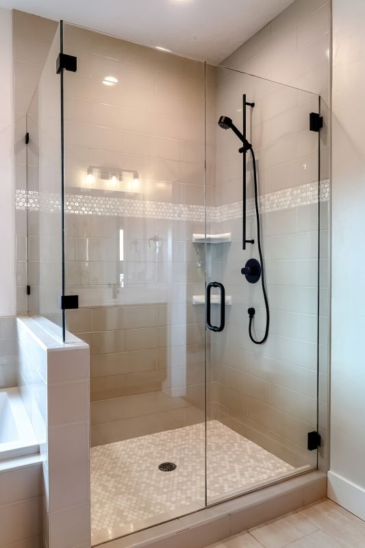 Spa-Style Shower with Bench